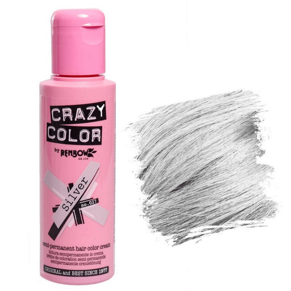 Crazy Color Semi Permanent Hair Color Silver ημιμόνιμη κρέμα βαφή  No27  100ml.