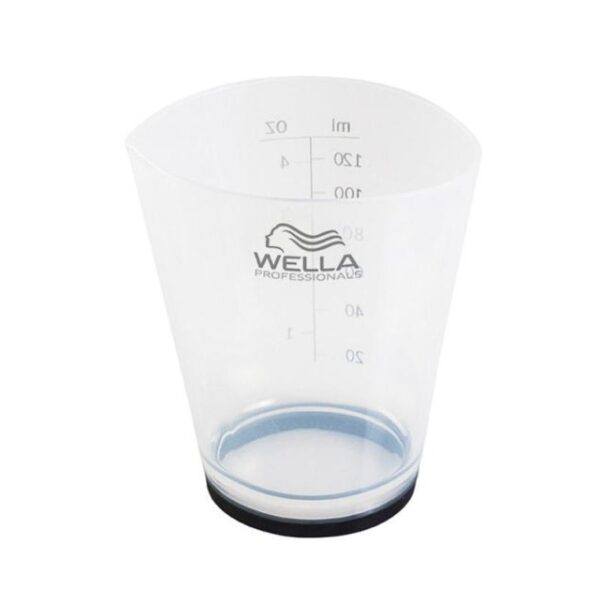 Δοχείο wella professionals με κλίμακα για ακριβή μέτρηση.